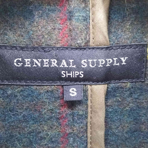 シップスジェネラルサプライ SHIPS GENERAL SUPPLY メルトン Wフェイス/シングル ピーコート メンズ import:S