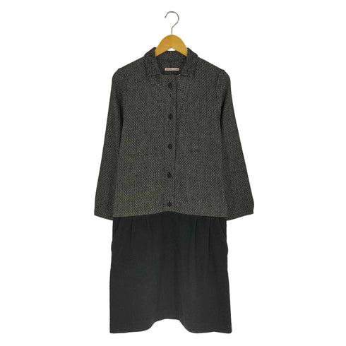フランクリーダー FRANK LEDER 総柄 ウール ワンピース レディース