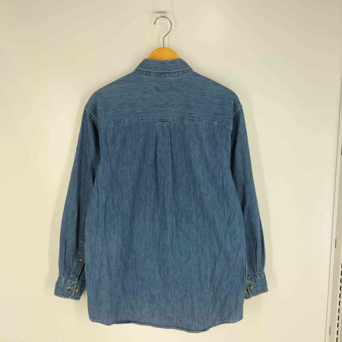 ランズエンド LANDS END ボタンダウンデニムシャツ メンズ import:S