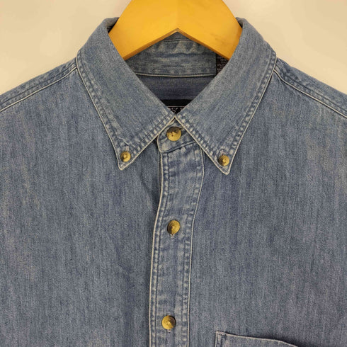 ランズエンド LANDS END ボタンダウンデニムシャツ メンズ import:S