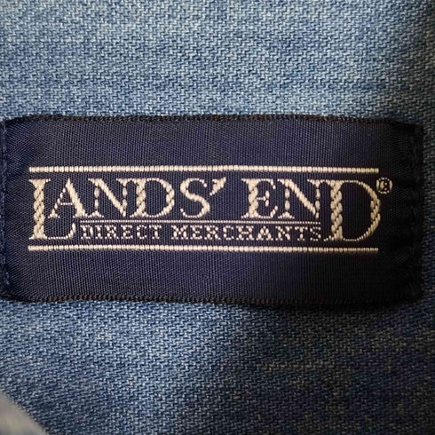 ランズエンド LANDS END ボタンダウンデニムシャツ メンズ import:S
