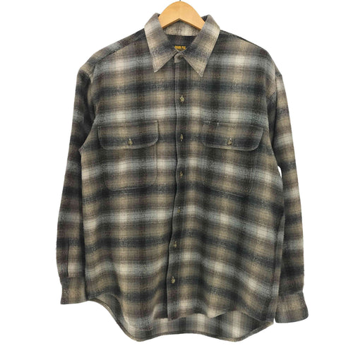 BOON PAL アクリル シャドウ チェック フランネル L/S シャツ メンズ import:M