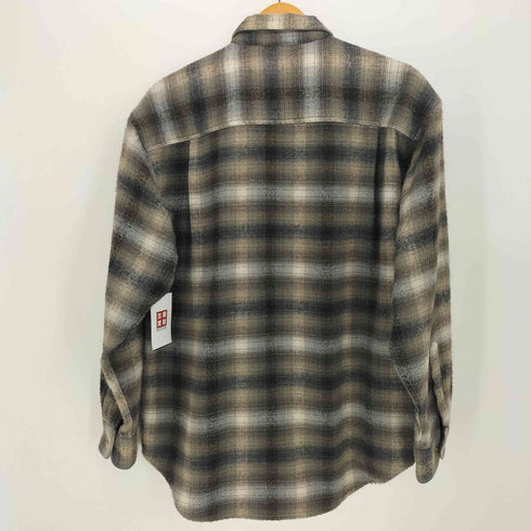 BOON PAL アクリル シャドウ チェック フランネル L/S シャツ メンズ import:M