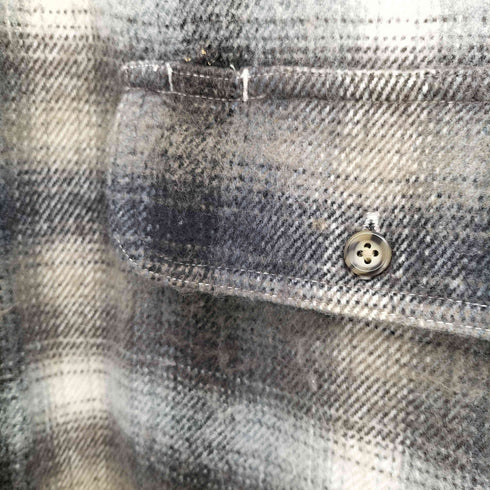BOON PAL アクリル シャドウ チェック フランネル L/S シャツ メンズ import:M