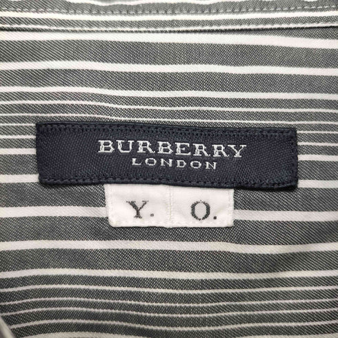 バーバリーロンドン BURBERRY LONDON ホース刺繍 ストライプ L/S シャツ メンズ