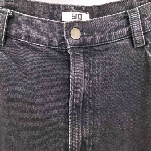 ユニクロユー UNIQLO U 24aw ワイドフィットカラージーンズ ブラック メンズ 31