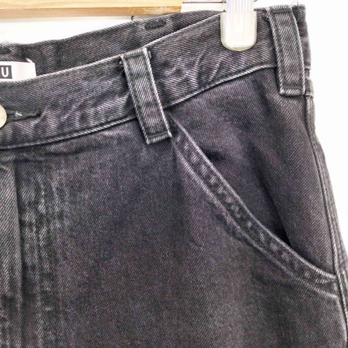 ユニクロユー UNIQLO U 24aw ワイドフィットカラージーンズ ブラック メンズ 31
