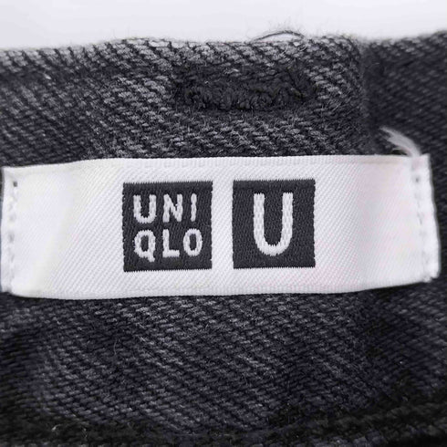 ユニクロユー UNIQLO U 24aw ワイドフィットカラージーンズ ブラック メンズ 31