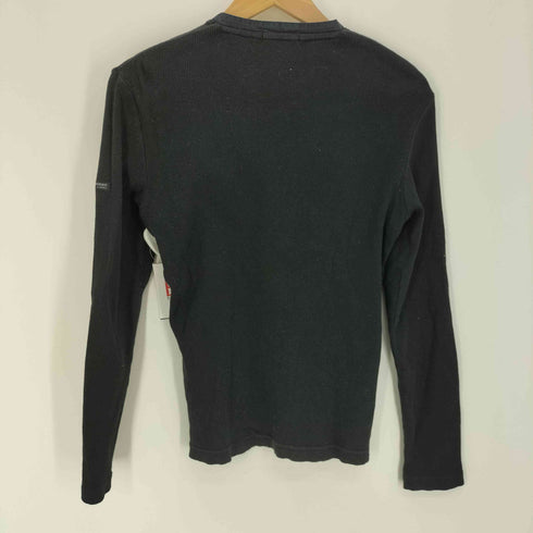 バーバリーブラックレーベル BURBERRY BLACK LABEL ホース刺繍 ノバチェック ヘンリーネックカットソー メンズ 2