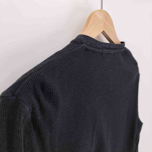 バーバリーブラックレーベル BURBERRY BLACK LABEL ホース刺繍 ノバチェック ヘンリーネックカットソー メンズ 2