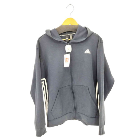 アディダス adidas パフォーマンスロゴ 3ライン ジップアップ パーカー メンズ