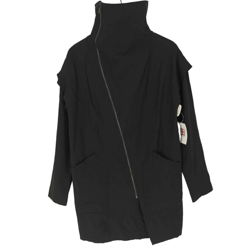 ザラマン ZARA MAN アシンメトリージップ ハイネック ハーフコート Y2K メンズ import:M