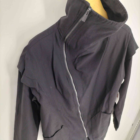 ザラマン ZARA MAN アシンメトリージップ ハイネック ハーフコート Y2K メンズ import:M