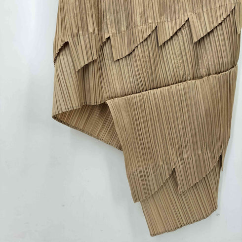 プリーツプリーズイッセイミヤケ PLEATS PLEASE ISSEY MIYAKE プリーツ アシンメトリー ノースリーブ ワンピース レディース JPN:3