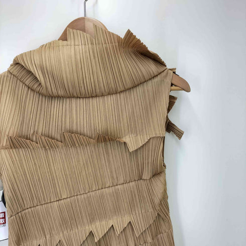 プリーツプリーズイッセイミヤケ PLEATS PLEASE ISSEY MIYAKE プリーツ アシンメトリー ノースリーブ ワンピース レディース JPN:3