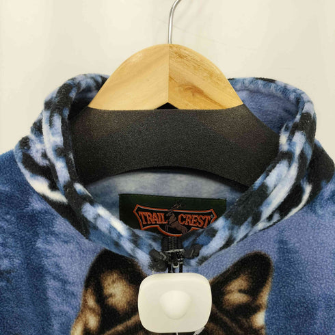 TRAIL CREST アニマル フリース フルパターン メンズ L