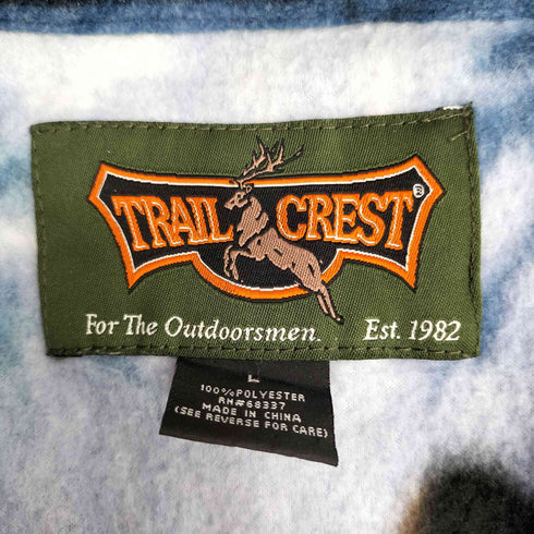 TRAIL CREST アニマル フリース フルパターン メンズ L