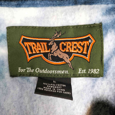 TRAIL CREST アニマル フリース フルパターン メンズ L