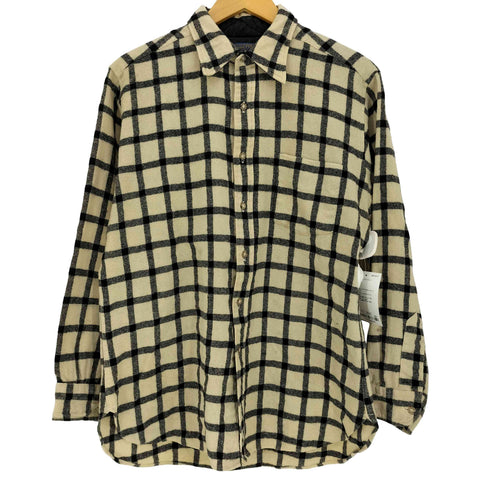 ペンドルトン PENDLETON 70s USA製 ウィンドウペンチェック ウール 長袖シャツ メンズ import:L