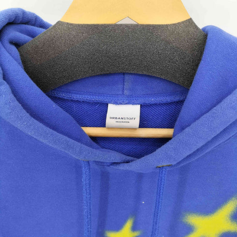 星柄 プリント プルオーバーパーカー メンズ M