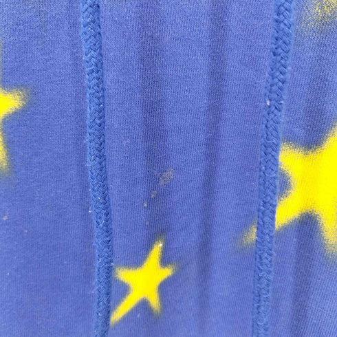 星柄 プリント プルオーバーパーカー メンズ M