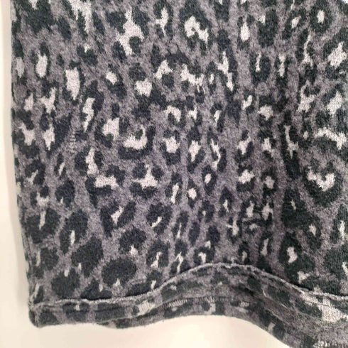 ヨウジヤマモトプールオム Yohji Yamamoto POUR HOMME 13aw レオパード柄 ウールコットン クルーネック ニット メンズ JPN:3