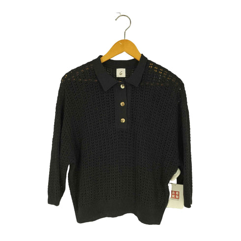 ロクビューティーアンドユースユナイテッドアローズ 6 BEAUTY & YOUTH UNITED ARROWS MESH SHIRT KNIT メッシュ シャツ ニット レディース FREE