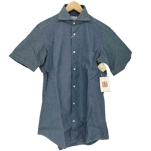 フェアファクス FAIRFAX イタリア製 デニム ボタンダウンシャツ メンズ import:M
