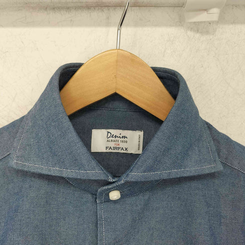 フェアファクス FAIRFAX イタリア製 デニム ボタンダウンシャツ メンズ import:M
