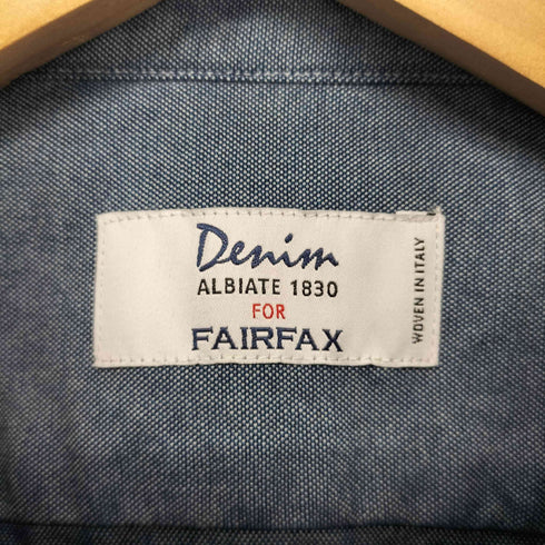 フェアファクス FAIRFAX イタリア製 デニム ボタンダウンシャツ メンズ import:M