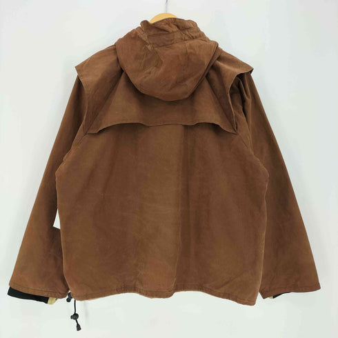 Lewis Creek オイルド 比翼 ダブルジップ フーデット ブルゾン 裾ドローコード メンズ import:L