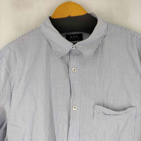 アーペーセー A.P.C. TRAP ストライプシャツ メンズ import:XL