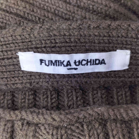 フミカウチダ FUMIKA UCHIDA Military bomber Knit ミリタリーボンバーニット レディース JPN:38