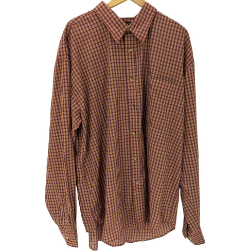 トライマウンテン TRI-MOUNTAIN マドラスチェック シアー コットン L/S シャツ ビッグサイズ メンズ 2XL