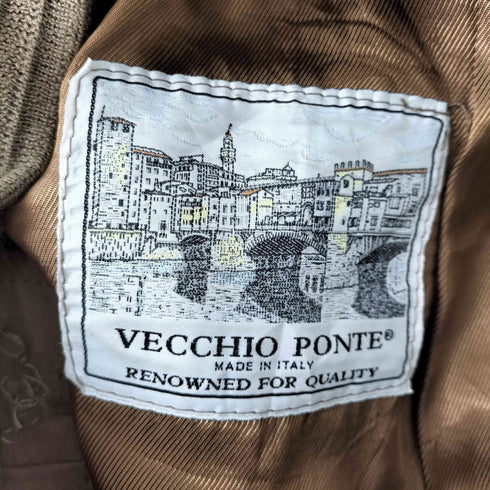 VECCHIO PONTE MADE IN ITALY genuine leather レザードライビングブルゾン メンズ 50