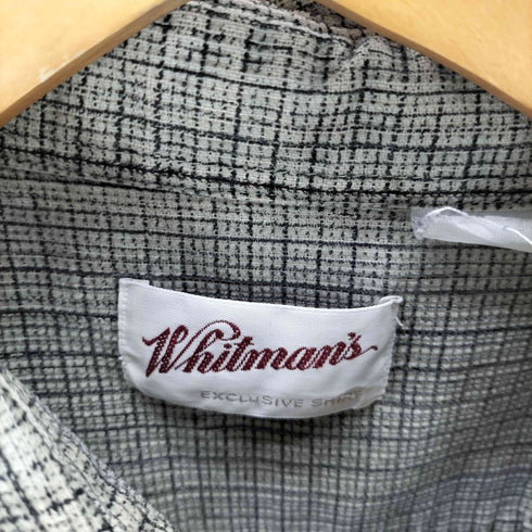 Whiteman's 織り チェック L/S シャツ メンズ