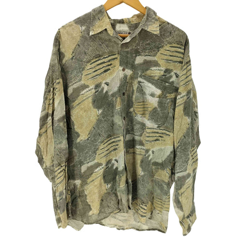 TROMMLER 総柄 開襟オープンカラー L/S シャツ メンズ