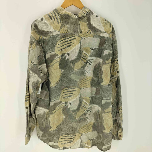 TROMMLER 総柄 開襟オープンカラー L/S シャツ メンズ