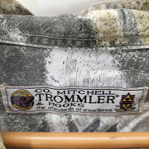 TROMMLER 総柄 開襟オープンカラー L/S シャツ メンズ