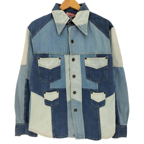 JEA AMID SY 70s パッチワーク デニムシャツジャケット メンズ import:M