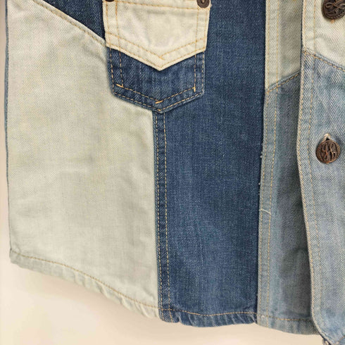 JEA AMID SY 70s パッチワーク デニムシャツジャケット メンズ import:M