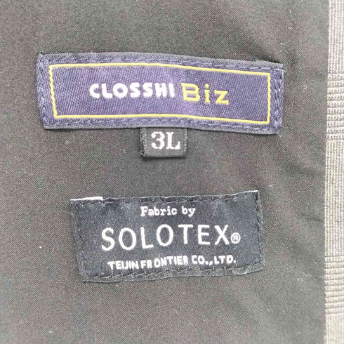 closshi biz solotex 洗えるテーラードジャケット メンズ 3L