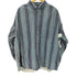 SANTANA BLUE ボタンダウン L/S ストライプ ワーク シャツ メンズ import:XL