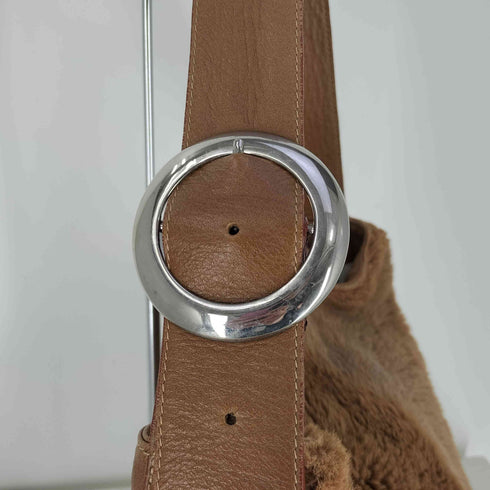 AUSSIE BUSH LEATHER オーストラリア製 カンガルーレザー ファー ハンドバッグ レディース