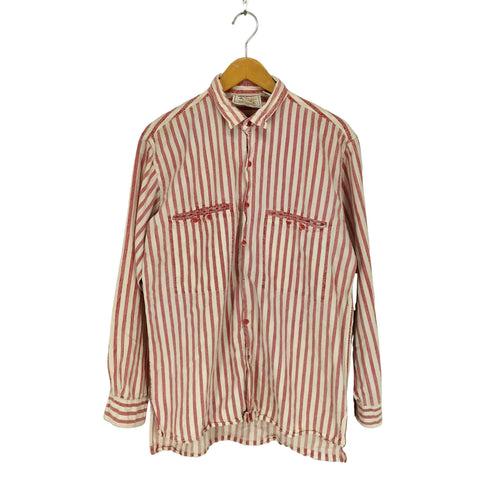 SANTANA ストライプボックスシャツ メンズ import:M