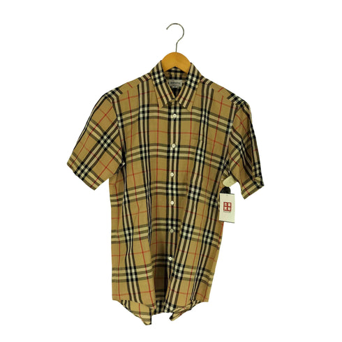 バーバリーズ BURBERRYS ノバチェック リネンコットン S/S シャツ メンズ MA