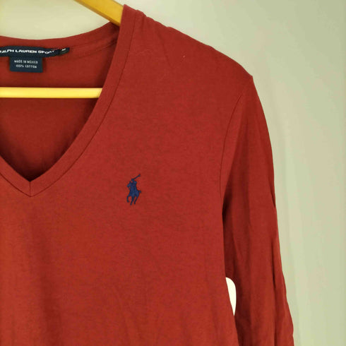 ラルフローレンスポーツ RALPH LAUREN SPORT ポニー刺繍 Vネックカットソー レディース JPN:M