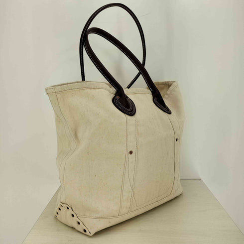 Vintage Copper Rivet Canvas Tote レザー ハンドル コッパーリベット キャンバス トートバッグ 銅リベット メンズ