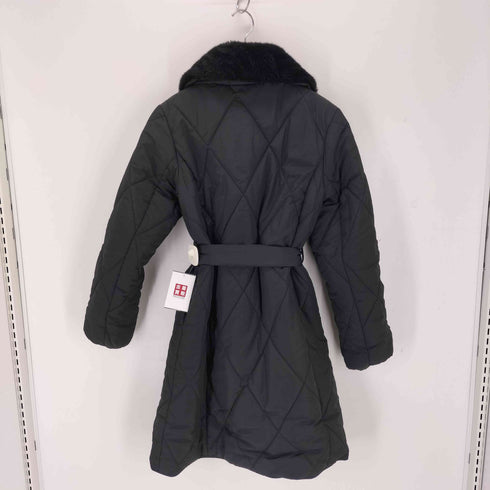Green Parks ファー衿ダイヤキルト中綿コート レディース JPN:M
