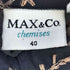 マックスアンドコー MAX&CO. イタリア製 CHEMISES 刺繍 シアーシャツ レディース EUR:40